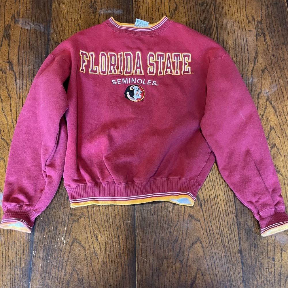 90's Vintage Florida State Seminoles Crewneck Sweatshirt Medium‎ Team Edition